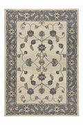 Cream Grey Persian Floral Rug