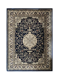 Navy Blue Persian Medallion Rug