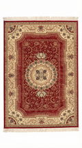 Grey Art Deco Geometric Border Rug — 160x230cm