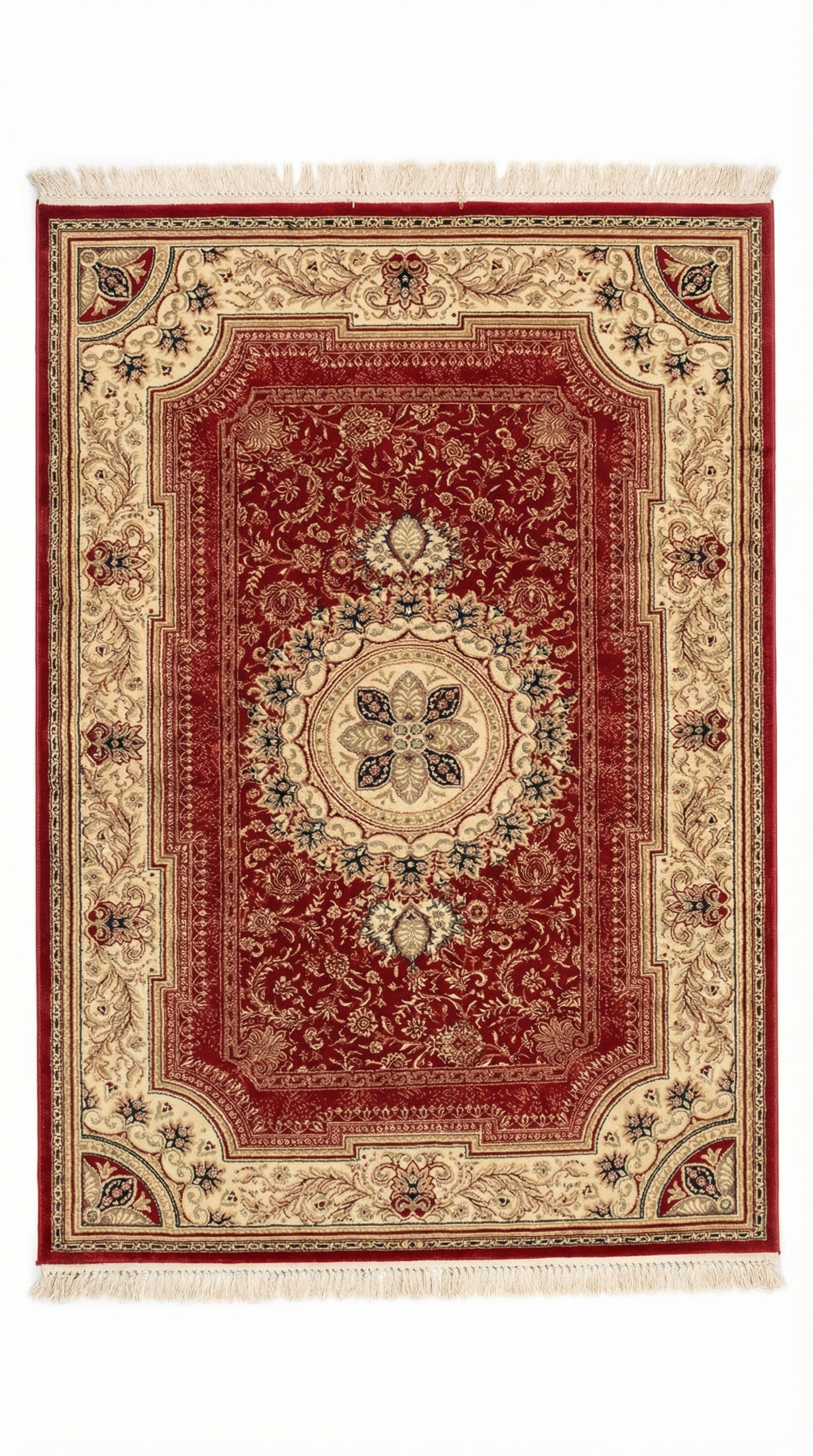 Grey Art Deco Geometric Border Rug — 160x230cm