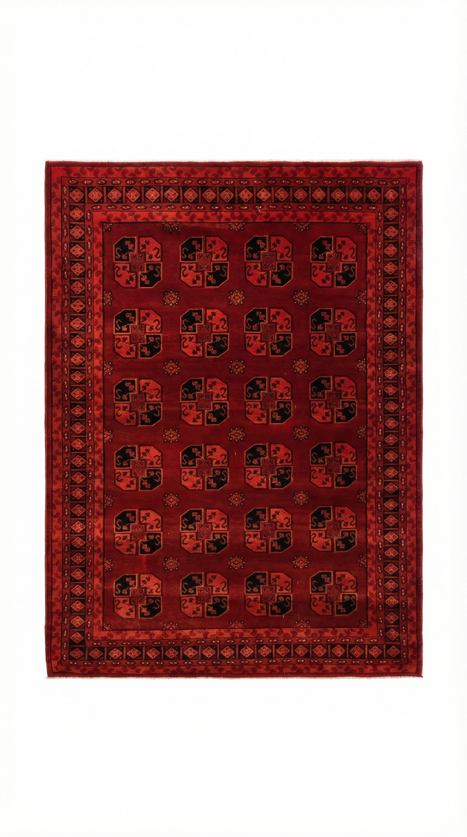 Teal Blue Persian Medallion Rug — 160x230cm