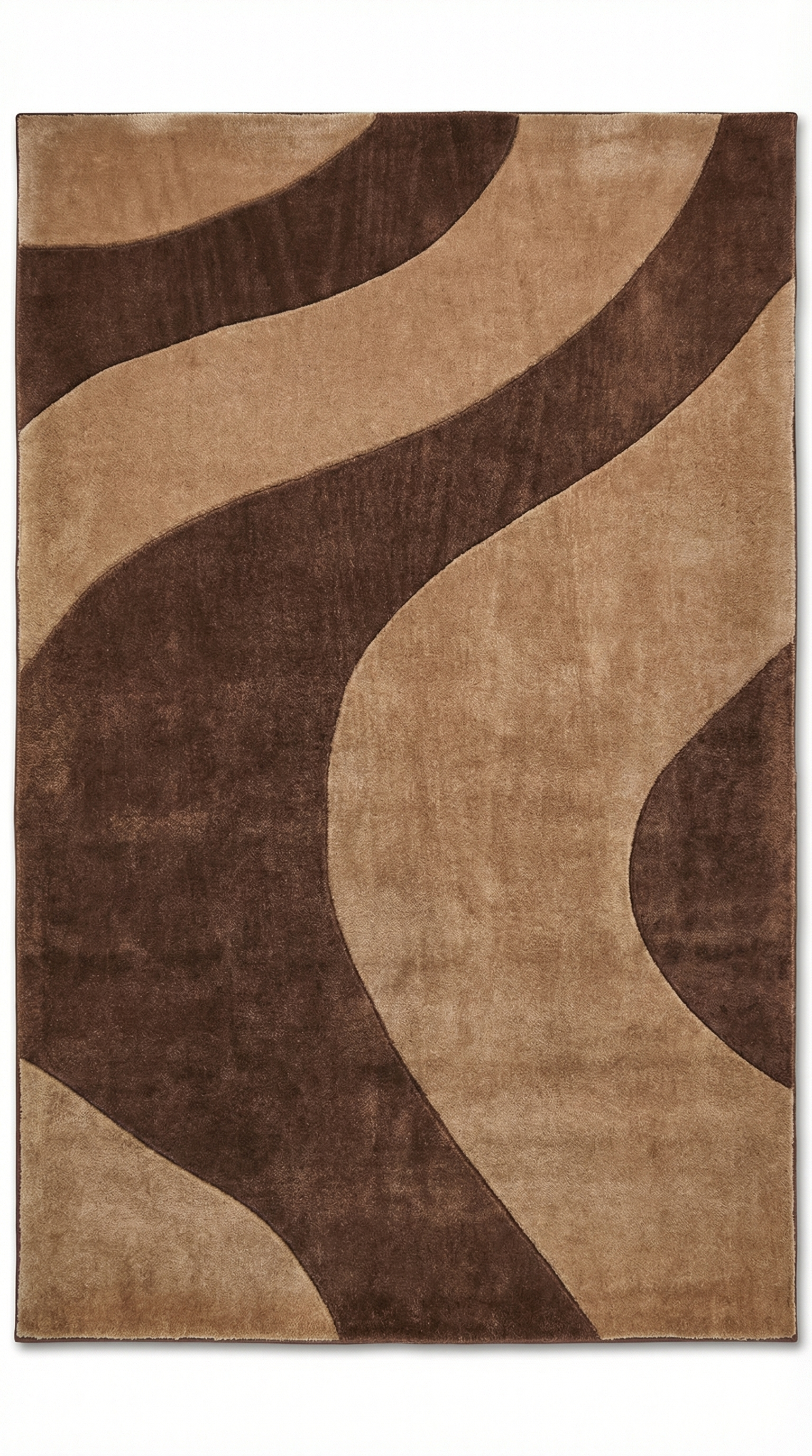 Cream Multicolour Baroque Scroll Shaggy Rug — 160x230cm
