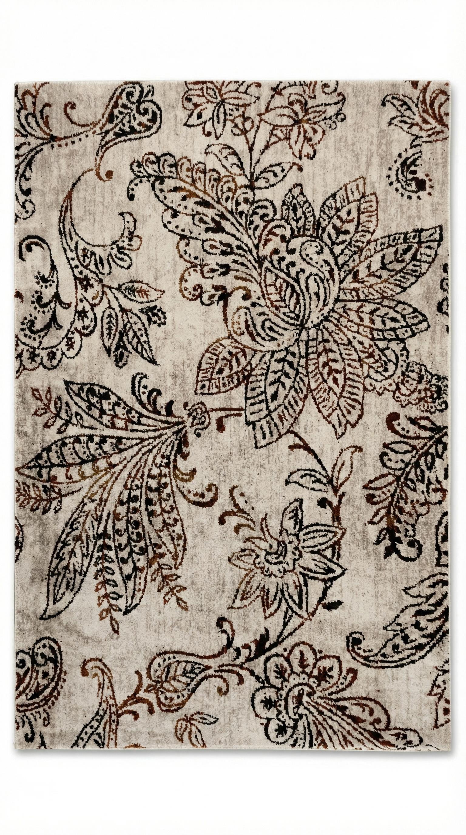 Red Tabriz Fish Medallion Rug — 160x230cm