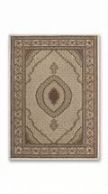 Cream & Grey Persian Nain Floral Rug — 160x230cm