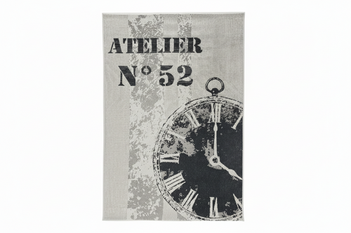 Atelier No.52 Vintage Clock Rug Cream 120x170cm