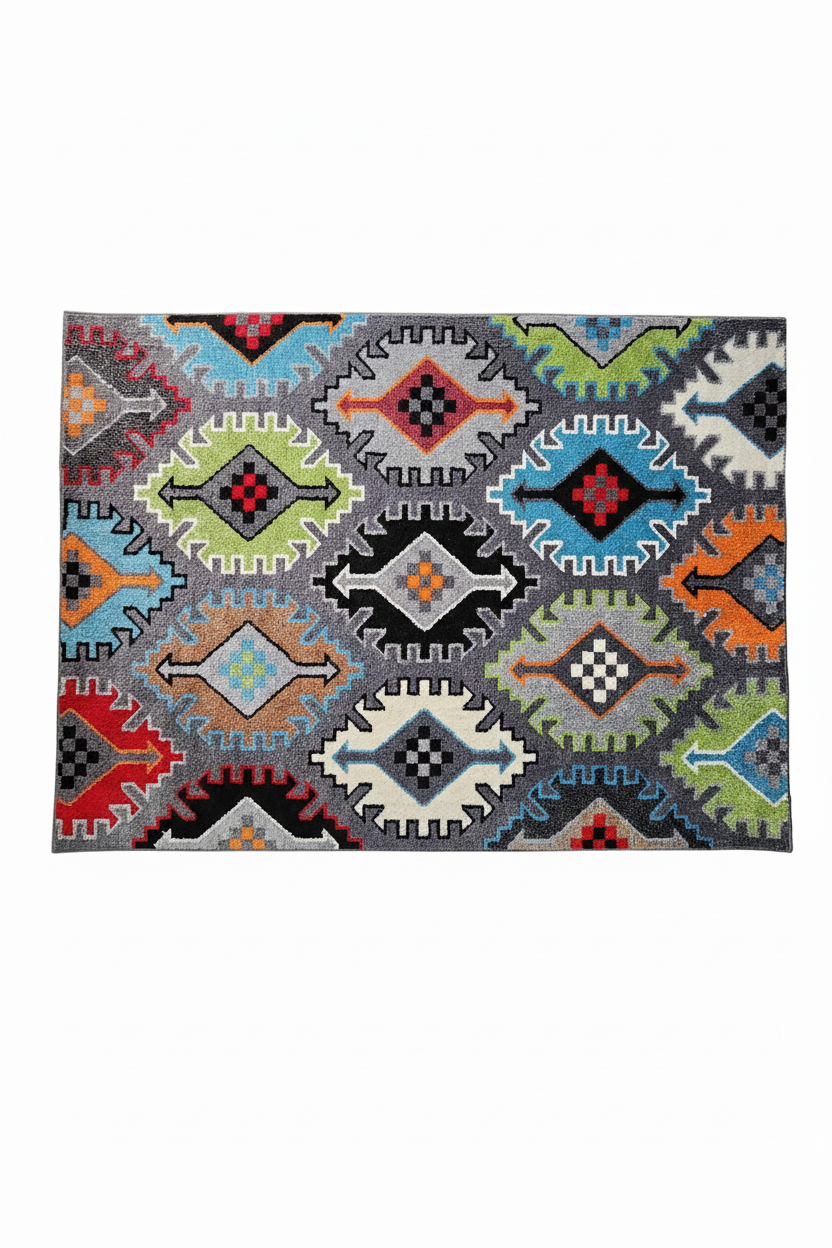 Kilim Tribal Rug - White Background