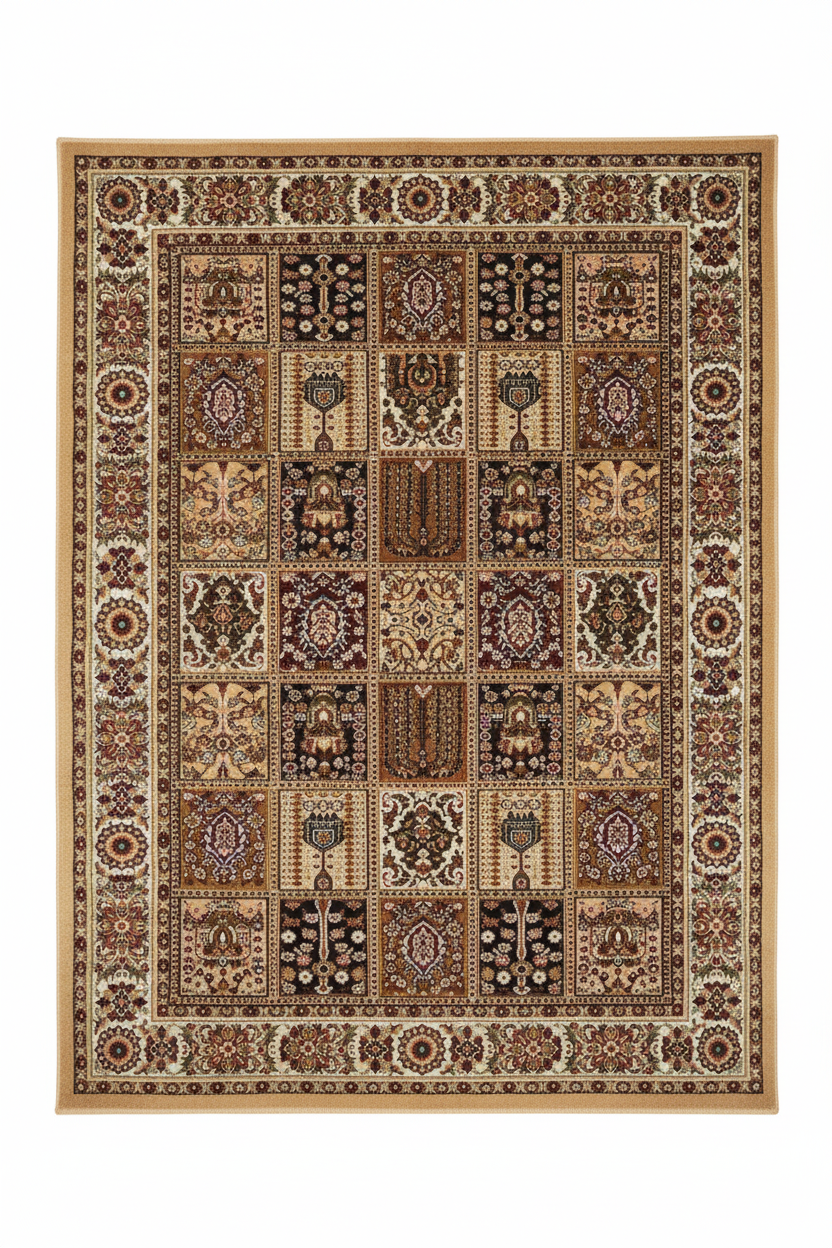 Persian Panel Rug Gold