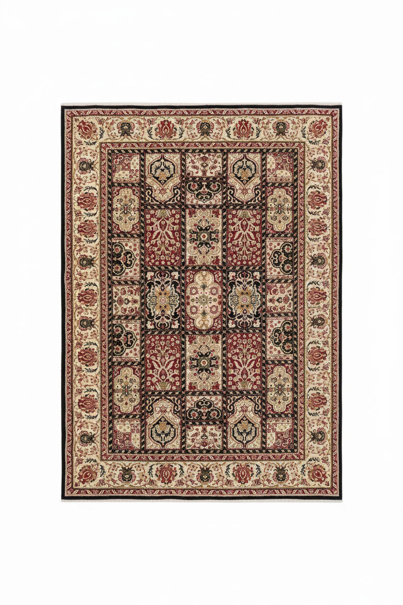 Persian Panel Rug - Portrait White Background