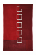 Red Rug - Clean Straight Squares
